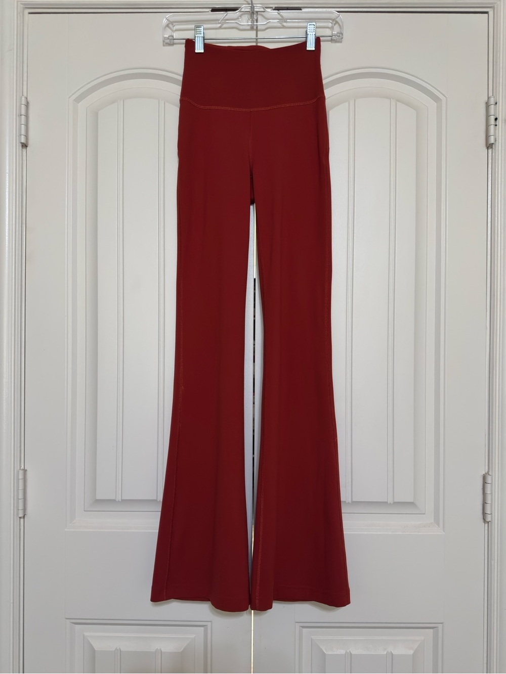 Lululemon Groove Super-High-Rise Flared Pant Nulu Cayenne Size 2